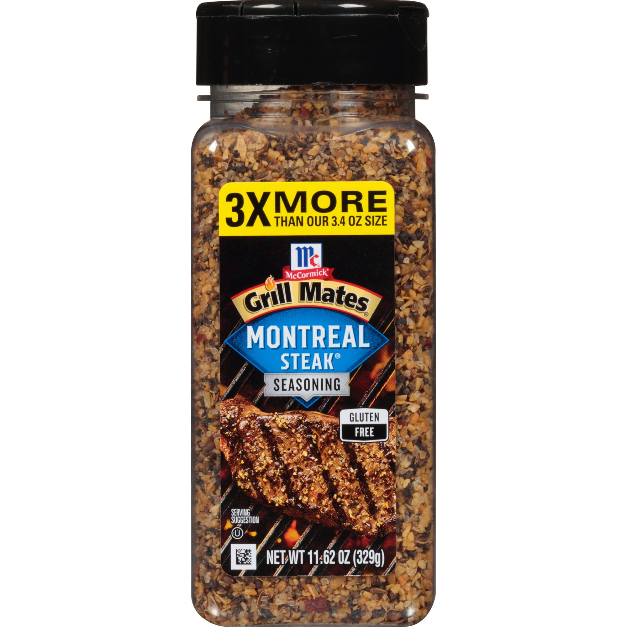 McCormick Grill Mates Gluten Free Montreal Steak Seasoning, 11.62 oz