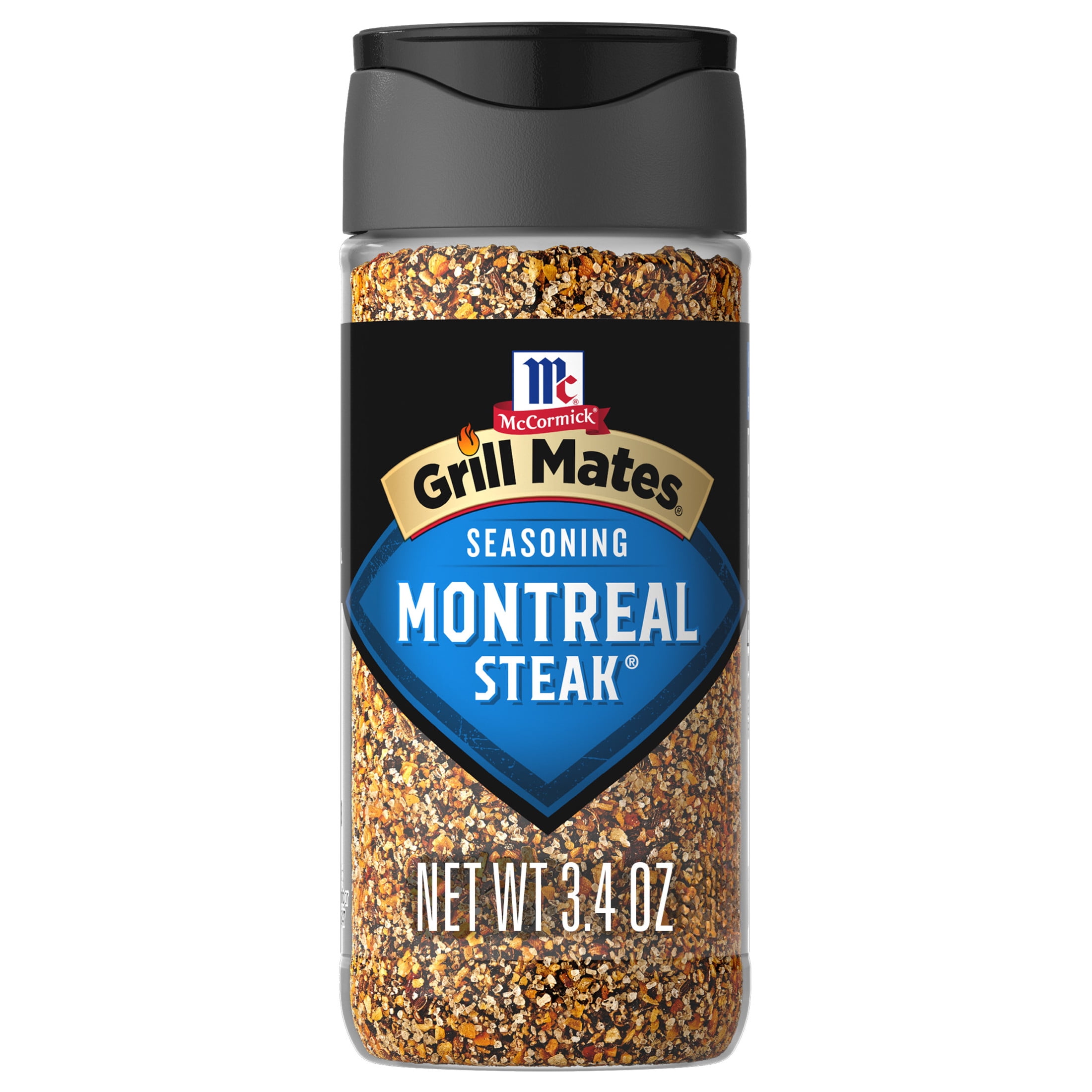McCormick Grill Mates Gluten Free Montreal Steak Seasoning, 3.4 oz Bottle