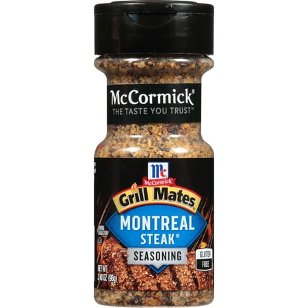 McCormick Grill Mates Gluten Free Montreal Steak Seasoning, 3.4 oz Bottle