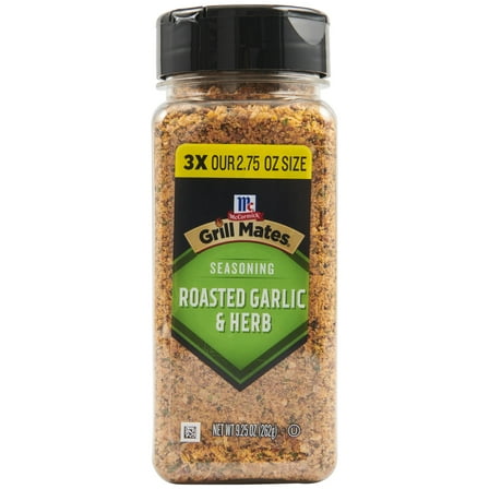 Grill Mates Seasoning, Roasted Garlic & Herb, 9.25 oz Bottle