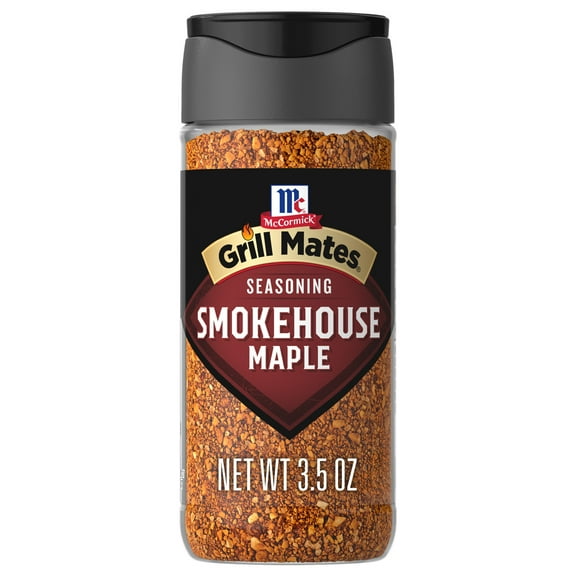 McCormick GRILL MATES Gluten Free Smokehouse Maple Seasoning, 3.5 oz Bottle
