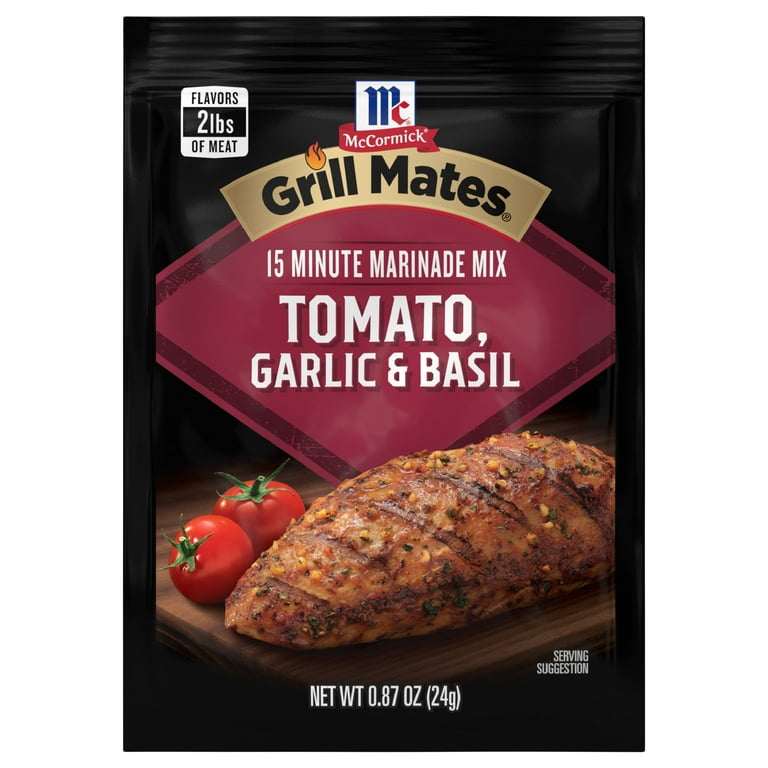 McCormick Grill Mates - Seasoning Packets, Tomato, Garlic & Basil