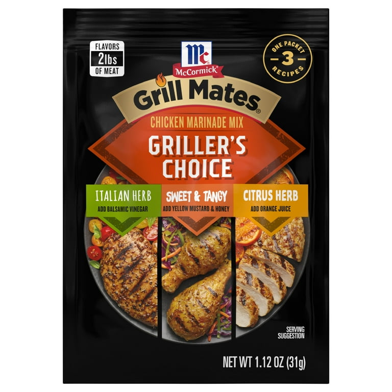 McCormick Grill Mates Griller s Choice Chicken Marinade Mix 1.12 oz Envelope