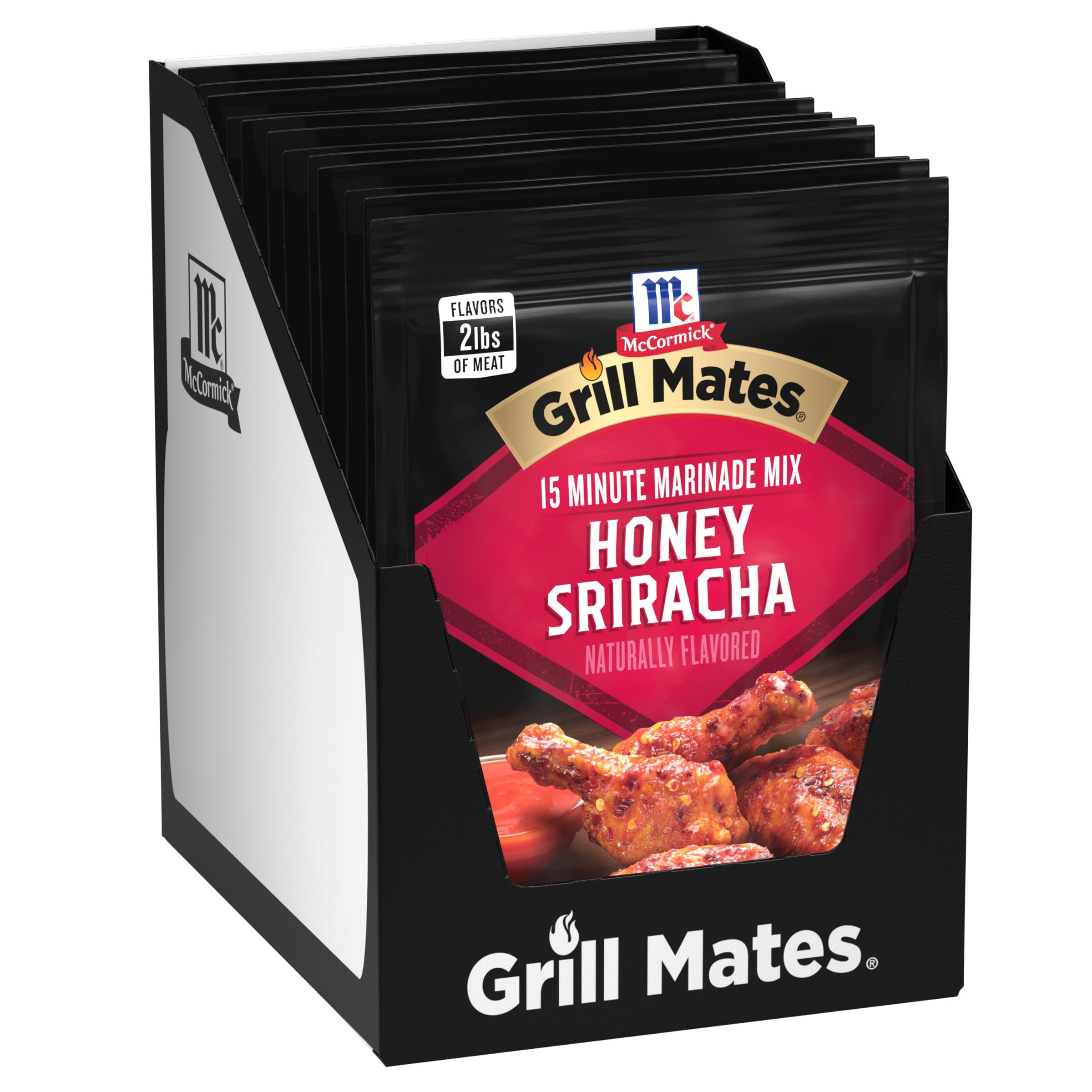 McCormick Grill Mates Honey DHF10 Sriracha Marinade Mix, 1 oz (Pack of
