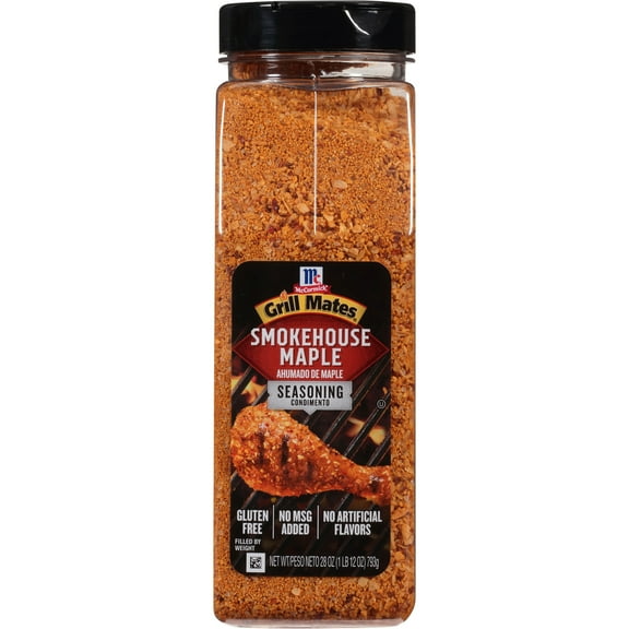 McCormick GRILL MATES Gluten Free Smokehouse Maple Seasoning, 28.0 oz Bottle