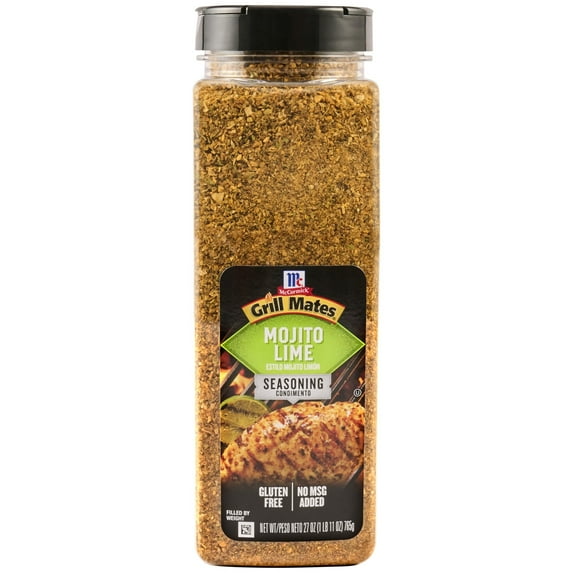 McCormick GRILL MATES Gluten Free Mojito Lime Seasoning, 27.0 oz Bottle