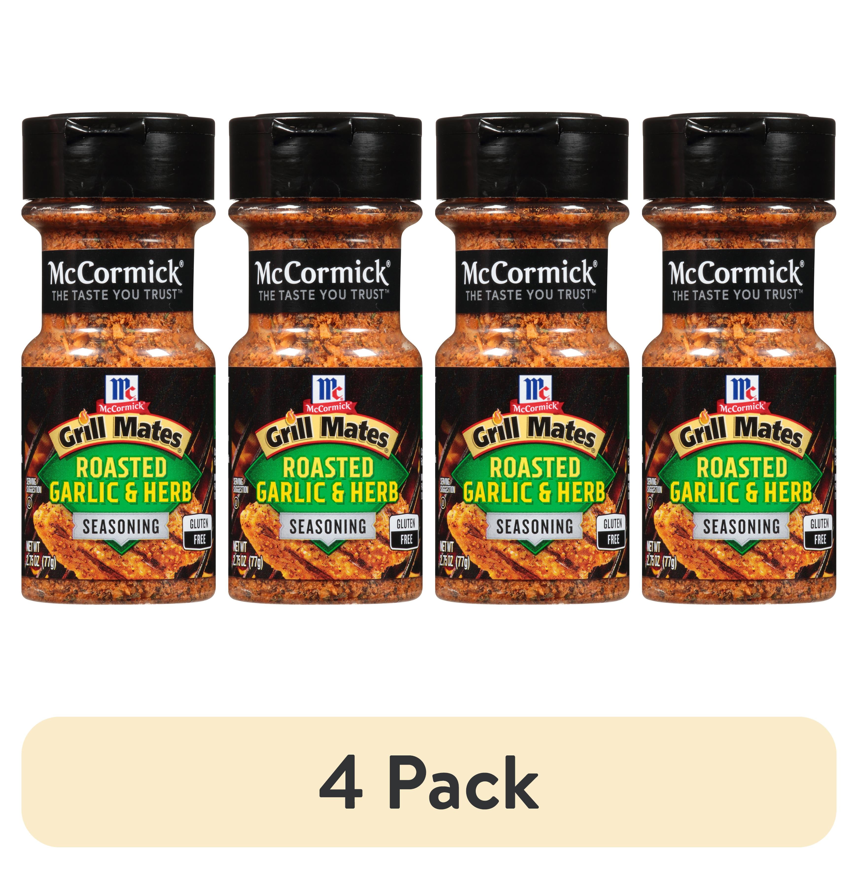 4 pack) McCormick Grill Mates Roasted Garlic & Herb Seasoning, 2.75 oz Mixed  Spices & Seasonings 