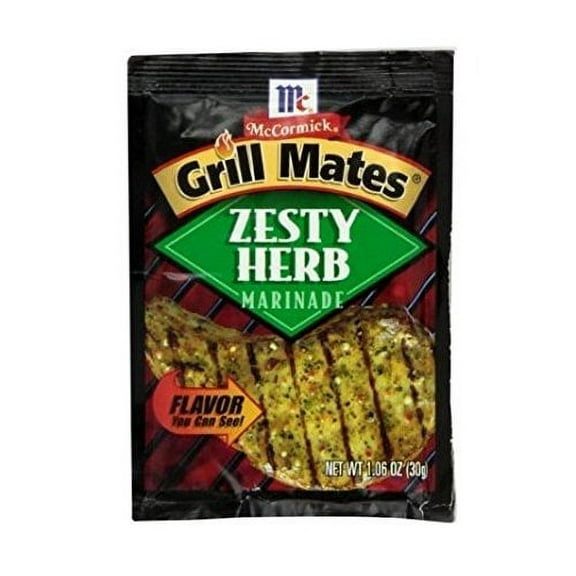 McCormick Grill Mates Zesty Herb Marinade 1.06 oz (Pack of 4)