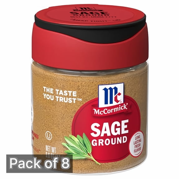 McCormick Ground Sage 0.6 oz Bottle (Pack of 8)