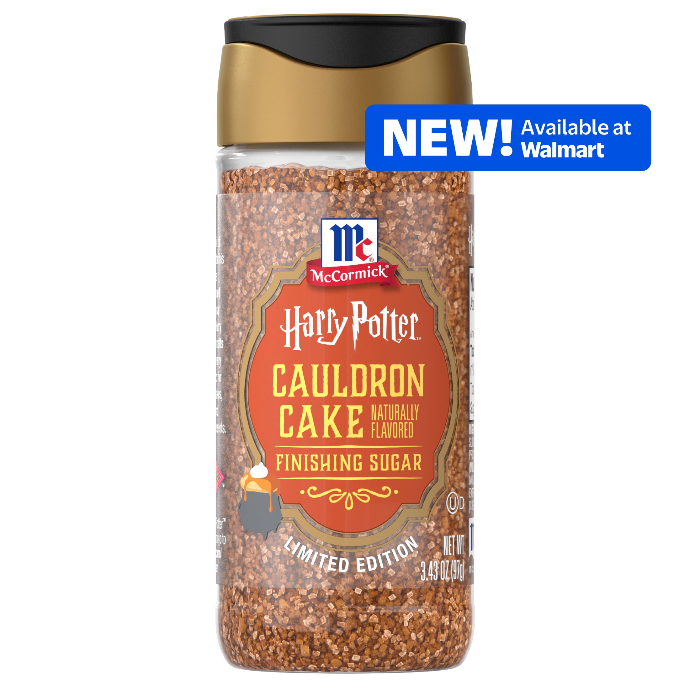 McCormick Kosher Harry Potter Cauldron Cake Finishing Sugar, 3.43 oz Bottle