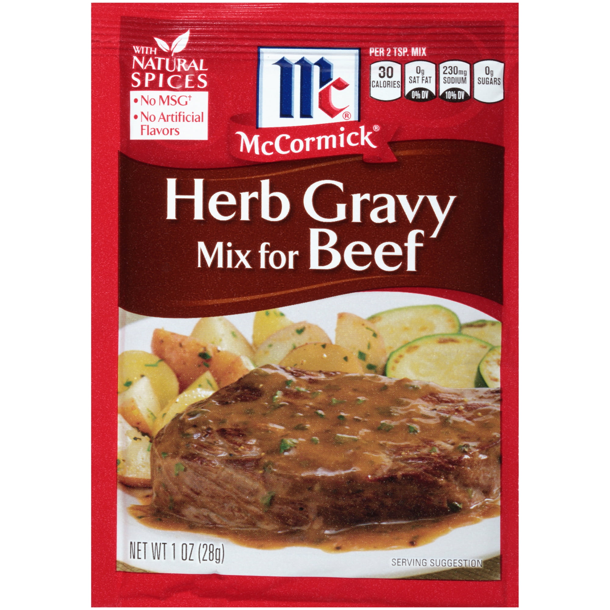 McCormick Herb Gravy Mix For Beef, 1 oz