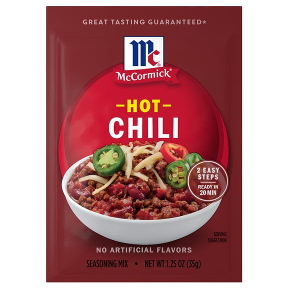 McCormick Hot Chili Seasoning Mix, 1.25 oz Packet