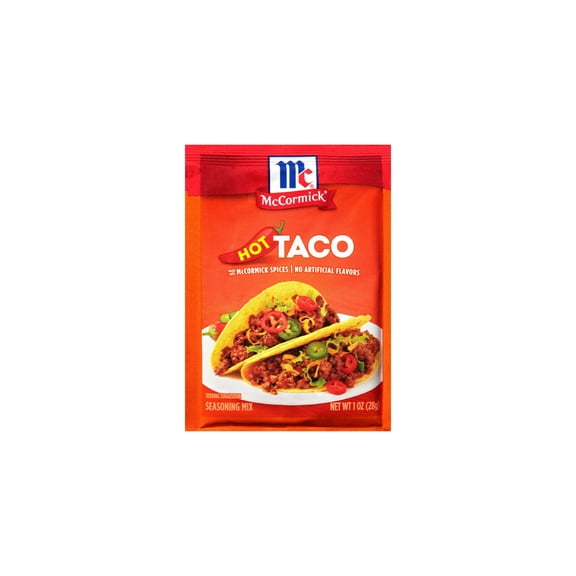 Mccormick Hot Taco Seasoning Mix 1 oz (Pack of 48)