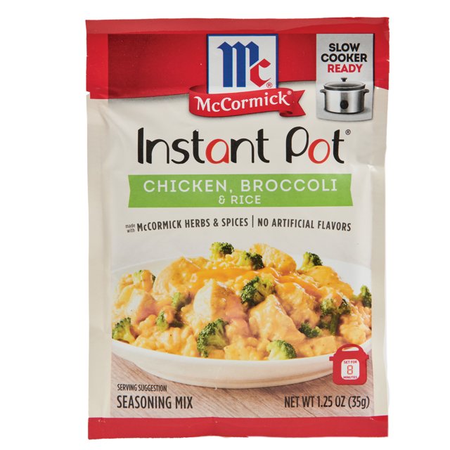 McCormick Instant Pot Seasoning Mix Chicken, Broccoli & Rice, 1.25 oz