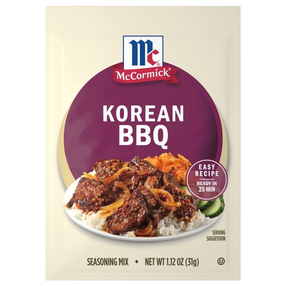 McCormick Kosher Korean BBQ Seasoning Mix, 1.12 oz Packet