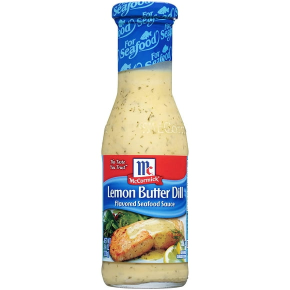 McCormick Lemon Butter Dill Flavored Seafood Sauce, 8.4 Ounce - Pack Of 3.