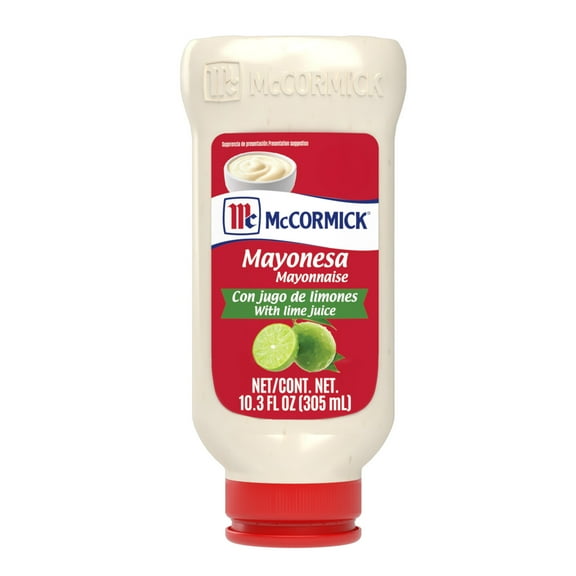McCormick Mayonesa (Mayonnaise) with Lime Juice, 10.3 fl oz Bottle