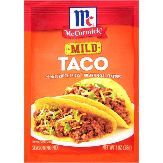 McCormick Mild Taco Seasoning Mix, 1 oz Envelope