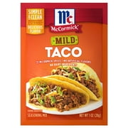 McCormick Mild Taco Seasoning Mix, 1.0 oz Packet