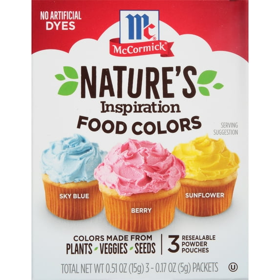 McCormick Nature's Inspiration Food Colors, 0.51 oz