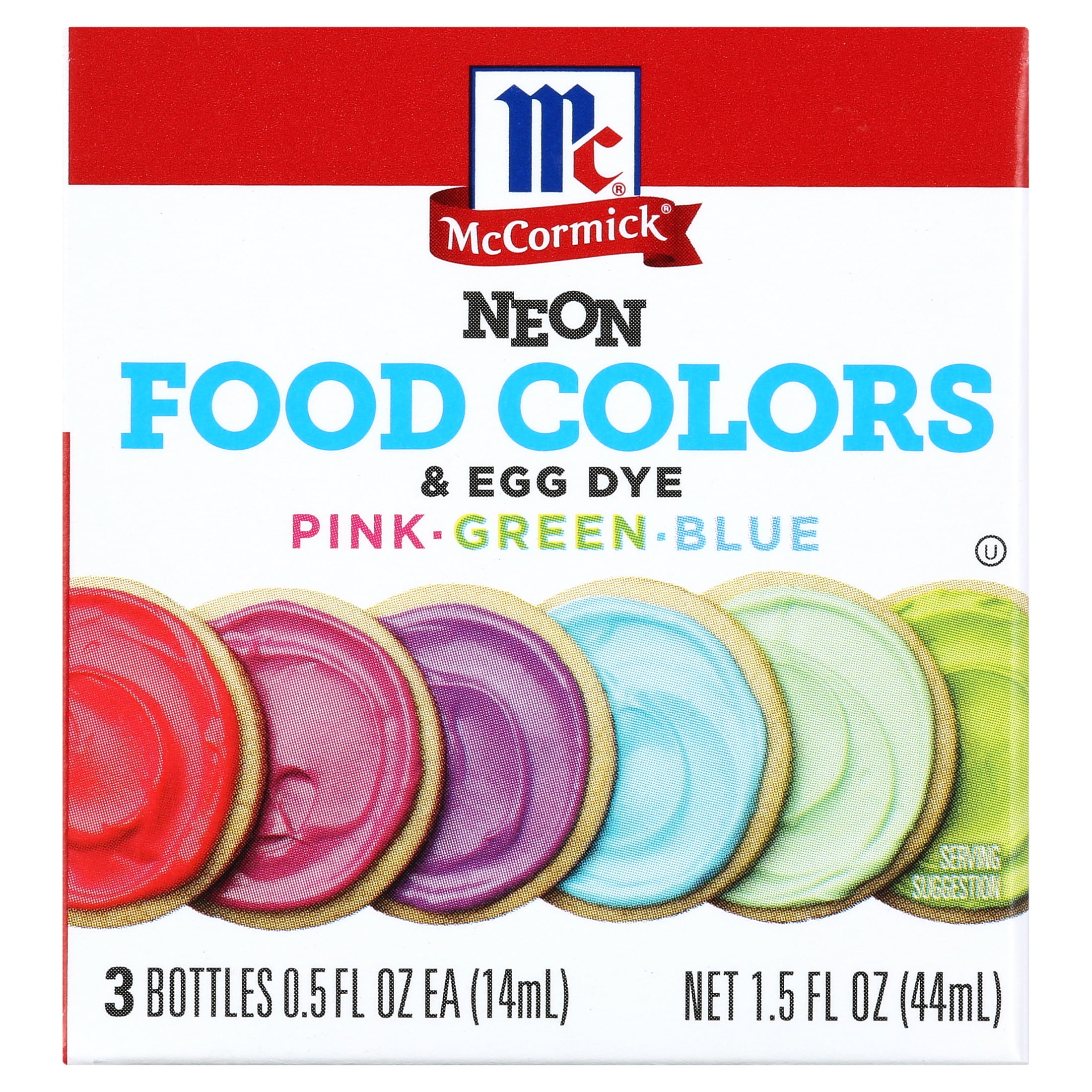 McCormick Neon Food Colors & Egg Dye (Pack of 6), 6 packs - Foods Co.
