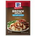 thumbnail image 1 of McCormick No Artificial Flavors 30% Less Sodium Brown Gravy Seasoning Mix, 0.87 oz Packet, 1 of 25