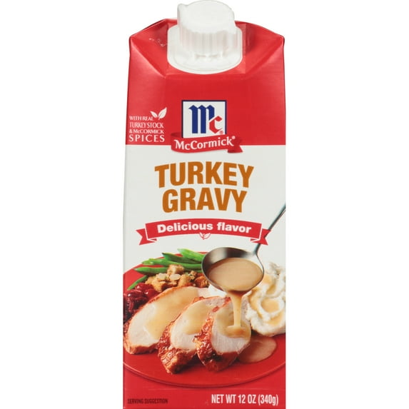 McCormick No Artificial Flavors Gluten Free Simply Better Turkey Gravy, 12.0 oz Brick
