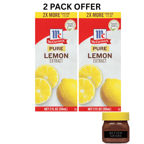McCormick Non-GMO Gluten Free Pure Lemon Extract, 2.0 fl oz