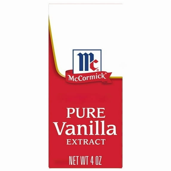 McCormick Non-GMO Gluten Free All Natural Pure Vanilla Extract, 4 fl oz Box(2 Pack)