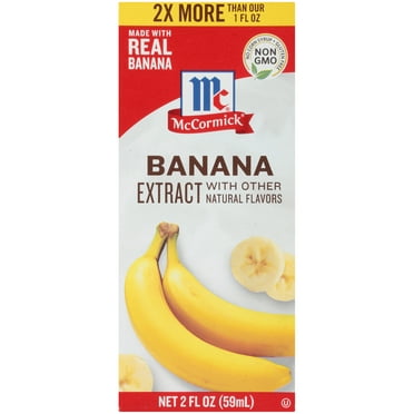 McCormick Non-GMO Gluten Free Banana Extract, 2 fl oz Box