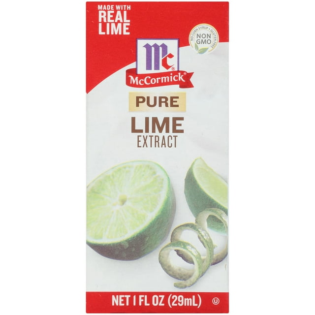 McCormick® NonGMO Gluten Free Pure Lime Extract 1 fl oz Box