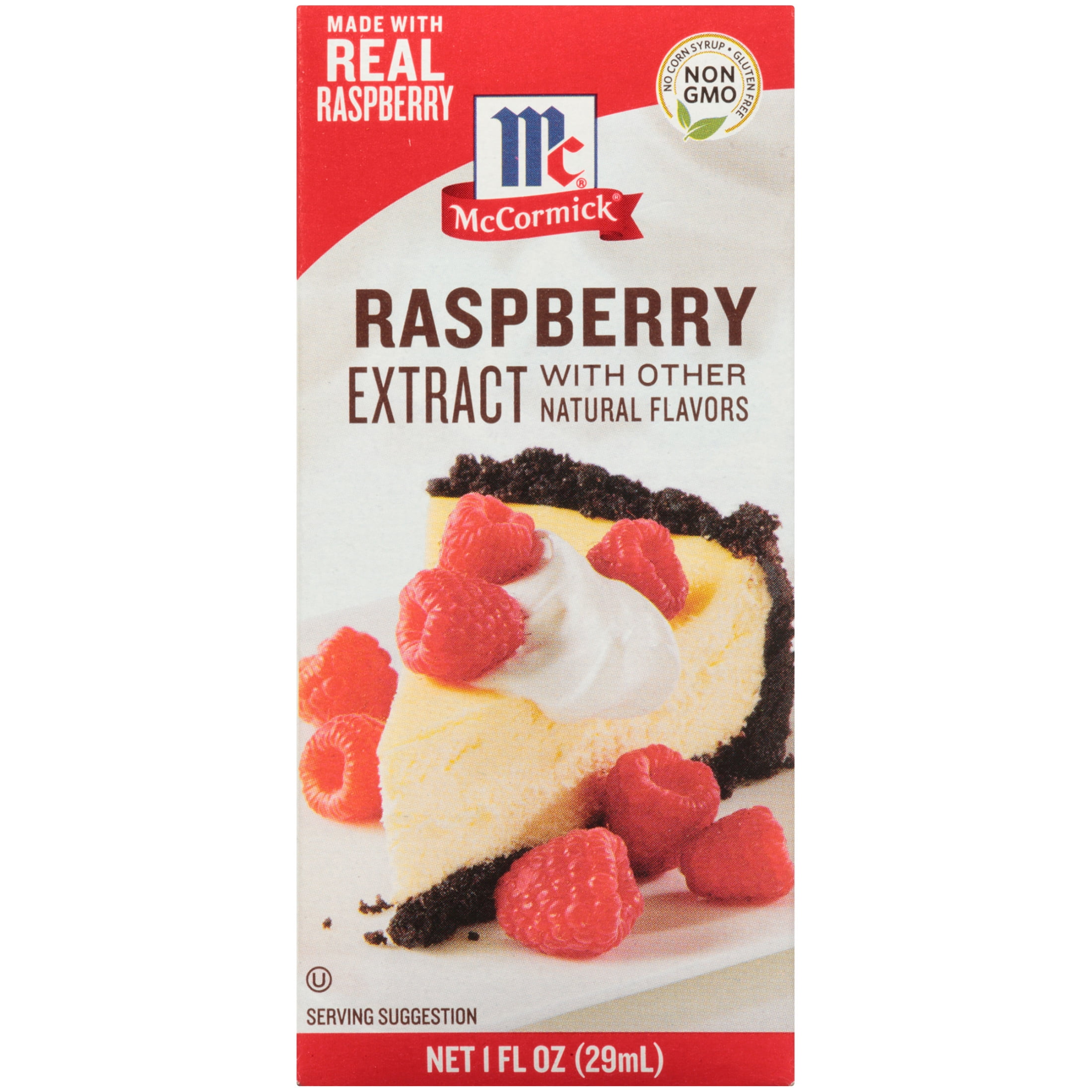 McCormick Non-GMO Gluten Free Raspberry Extract With Other Natural Flavors, 1 fl oz Box