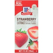 McCormick Strawberry Extract With Other Natural Flavors, 1.0 fl oz Box