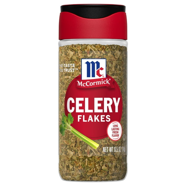McCormick Non-GMO Kosher Celery Flakes, 0.5 oz Bottle
