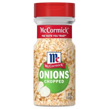McCormick Non-GMO Kosher Chopped Onions, 3.0 oz Bottle
