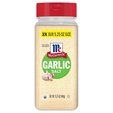 McCormick Non-GMO Kosher Garlic Salt, 15.75 oz Bottle