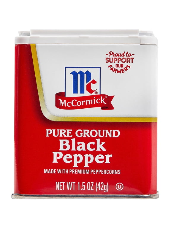 Kosher Pure Ground Black Pepper, 1.5 oz Can