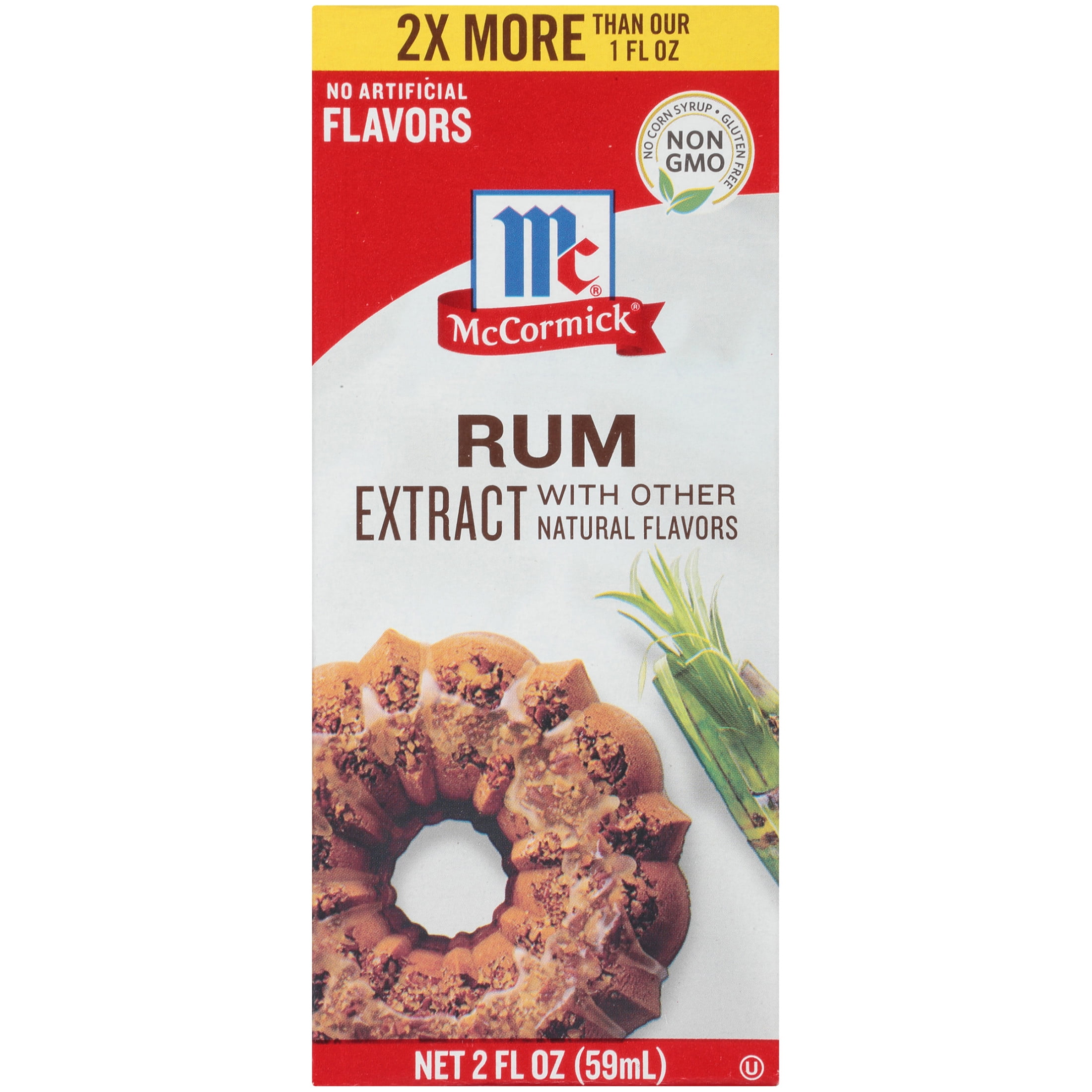 McCormick Non-GMO Rum Extract, 2 fl oz Box