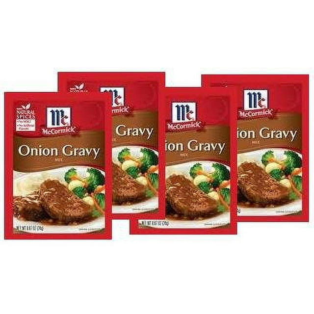Mccormick Onion Gravy Mix (.87 Oz Packets) 4 Pack