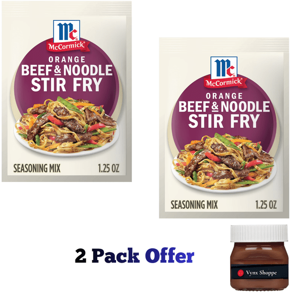 McCormick Orange Beef & Noodle Stir Fry Seasoning Mix, 1.25 oz Pouch