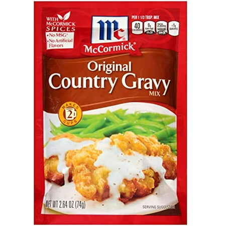 McCormick Original Country Gravy Mix, 4 Packets, 2.64 Oz