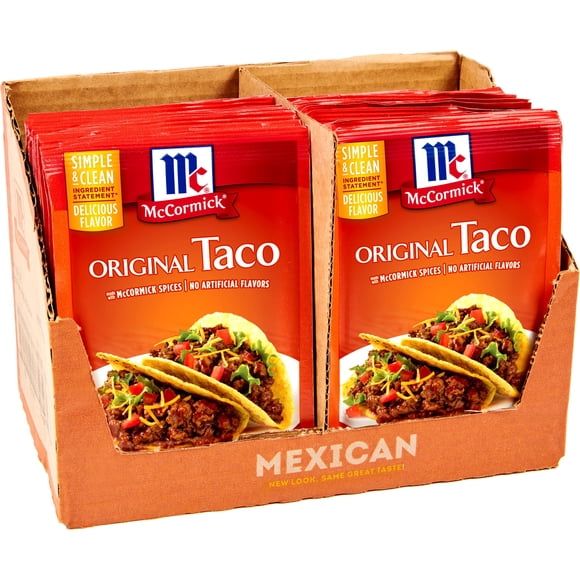 (24 pack) McCormick Original Taco Seasoning Mix, 1.0 oz Packet