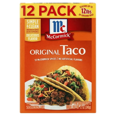 McCormick Original Taco Seasoning Mix (12 - 1 Ounce Packets)