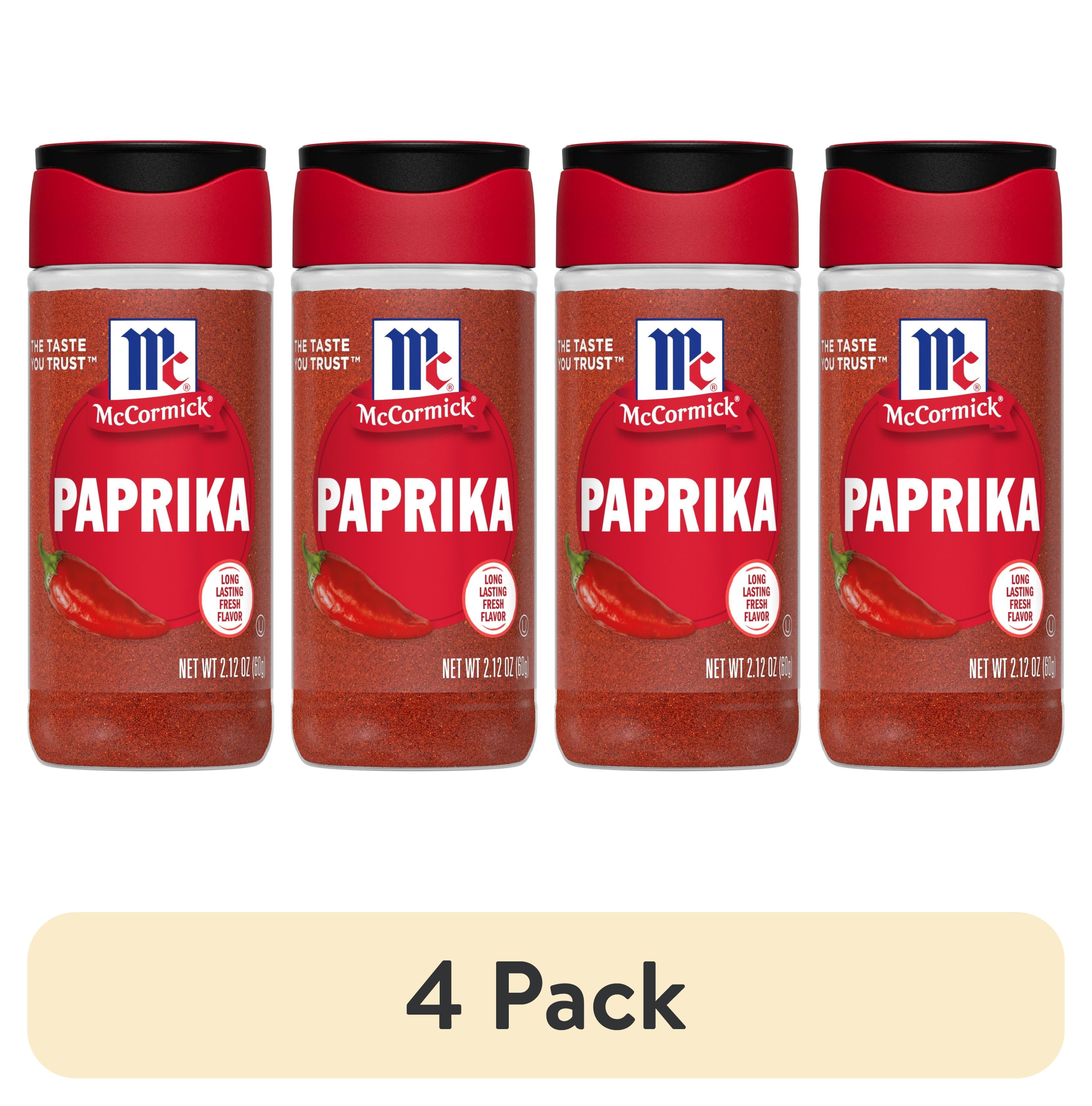 (4 pack) McCormick Paprika, 2.12 oz Mixed Spices & Seasonings