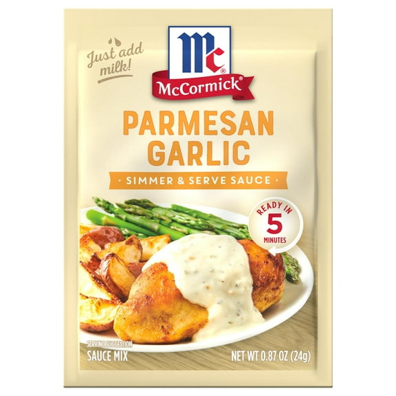 2 Pack - McCormick Parmesan Garlic Sauce Mix - 0.87 oz Packaging may vary
