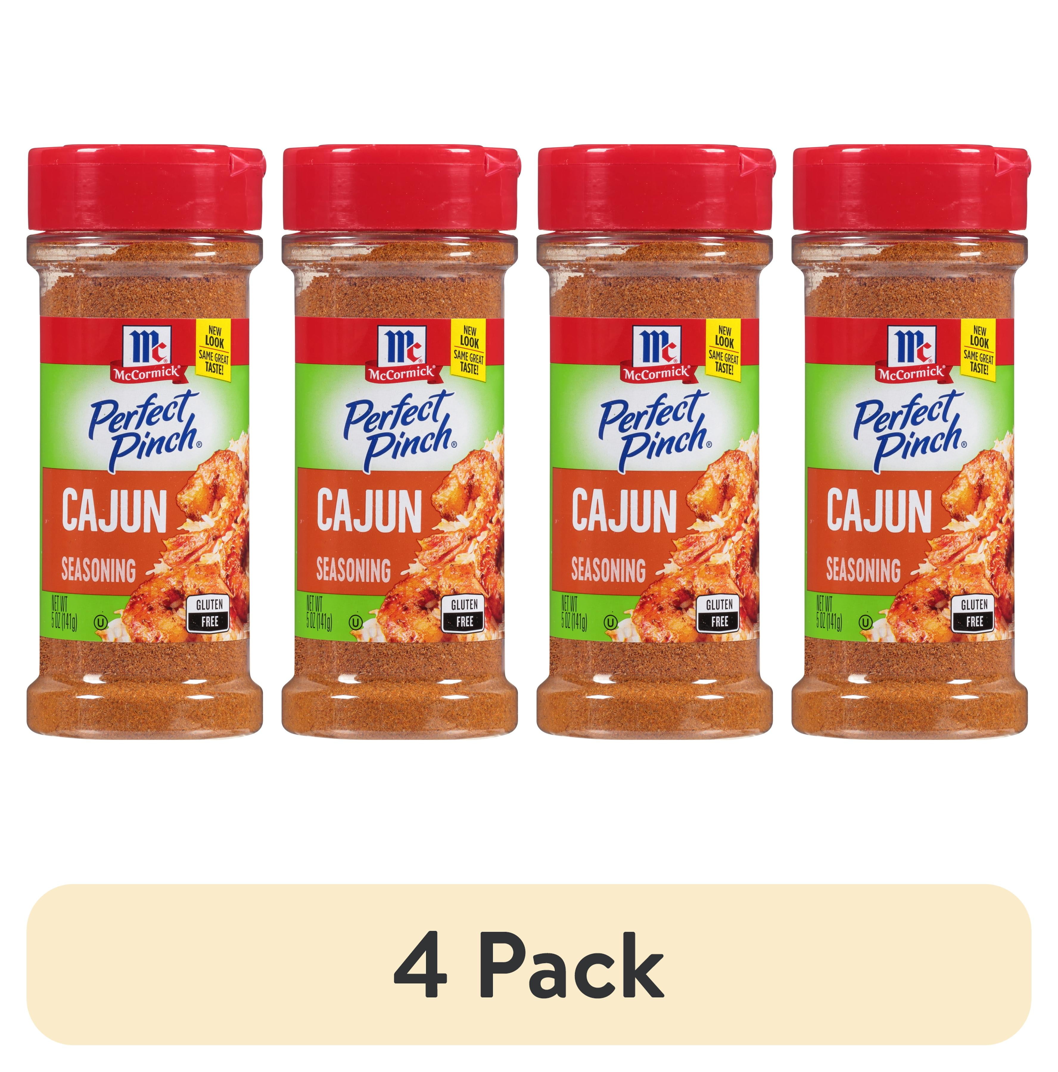 (4 pack) McCormick Perfect Pinch Cajun Seasoning, 5 oz Bottle