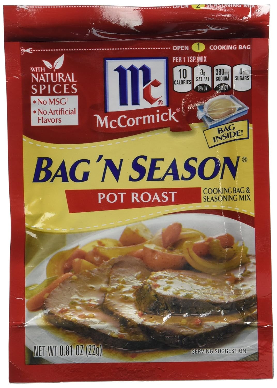 McCormick Pot Roast Bag n' Season, 0.81 OZ (Pack 4)