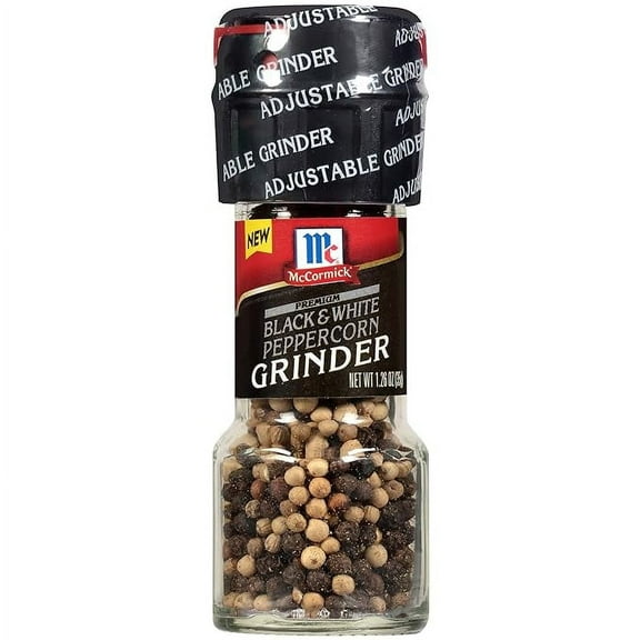 McCormick Premium Black & White Peppercorn Grinder, 1.26 Oz