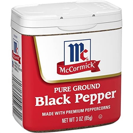 McCormick Pure Ground Black Pepper, 3 oz