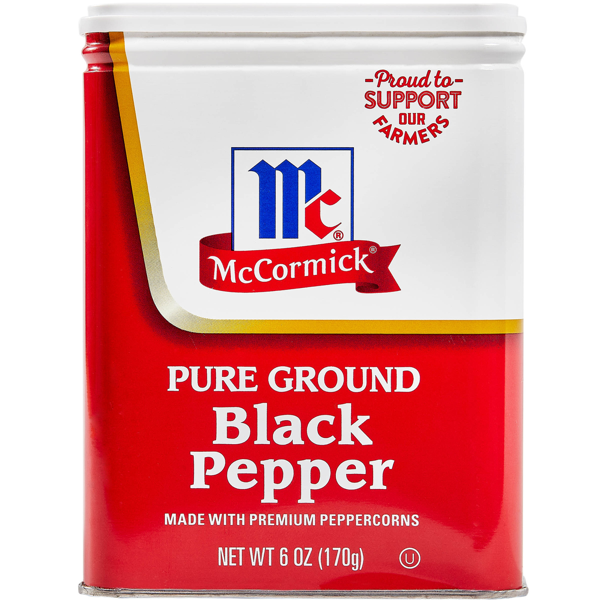 McCormick Pure Ground Black Pepper, 6 oz Can - image 1 of 11